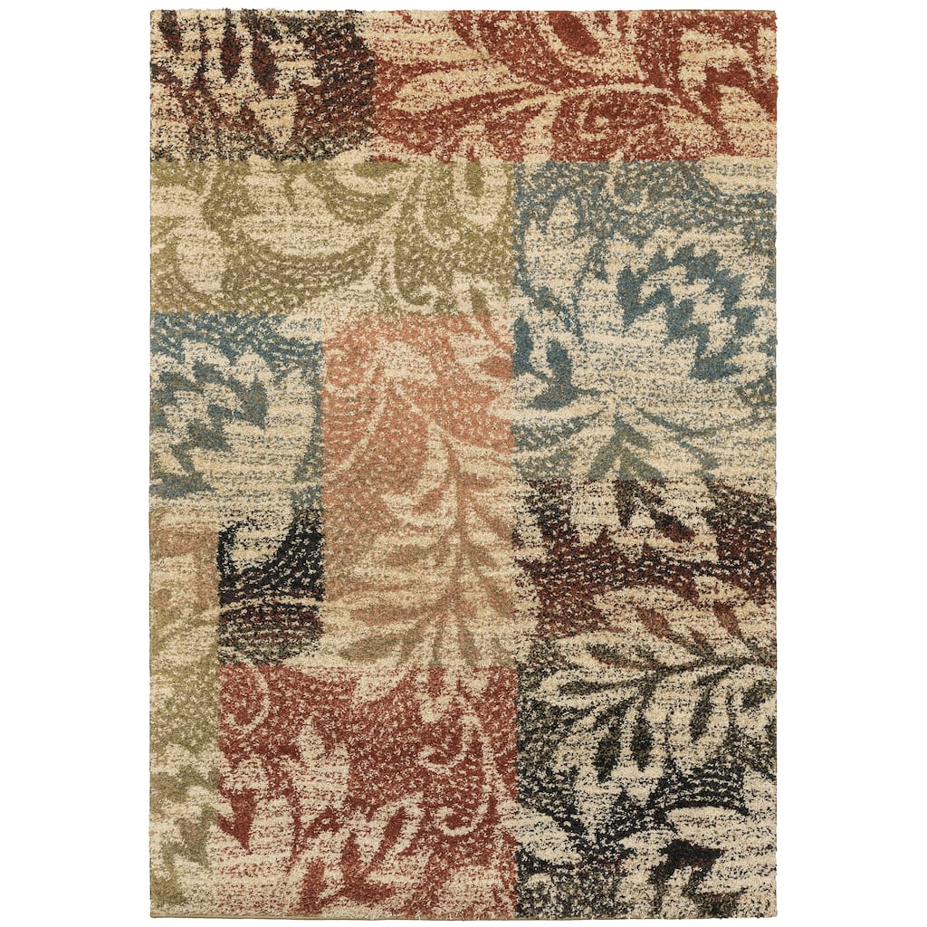 Hoover Ivory Various Colors Geometric Botanical Casual Area Rug
