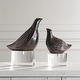 preview thumbnail 3 of 4, Uttermost Nesting Bird Gray Sculptures, Set of 2 - 9.5'' H X 7.5'' W X 7.2035'' D