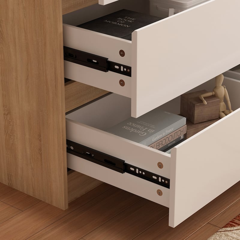 Modern Dresser for Bedroom 9 Drawers Wood Dresser Chest of Drawers
