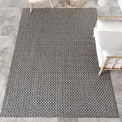Nuloom Camryn Herringbone Indoor/Outdoor Area Rug
