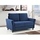 preview thumbnail 6 of 10, Corel Velvet Living Room Set- Sofa and Loveseat