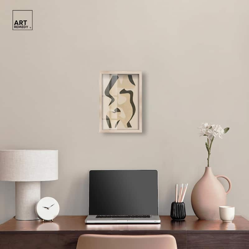 Shapes of Sage I Shadowbox by Art Remedy