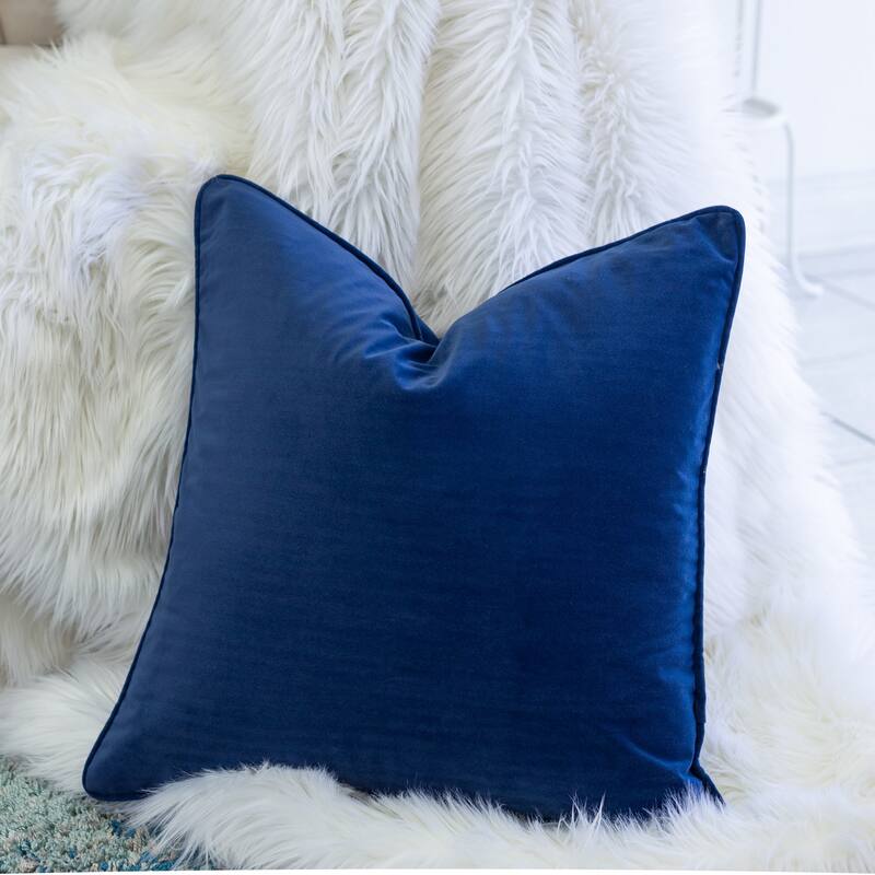 Elisa Velvet 20" Square Decorative Throw Pillow 2PK