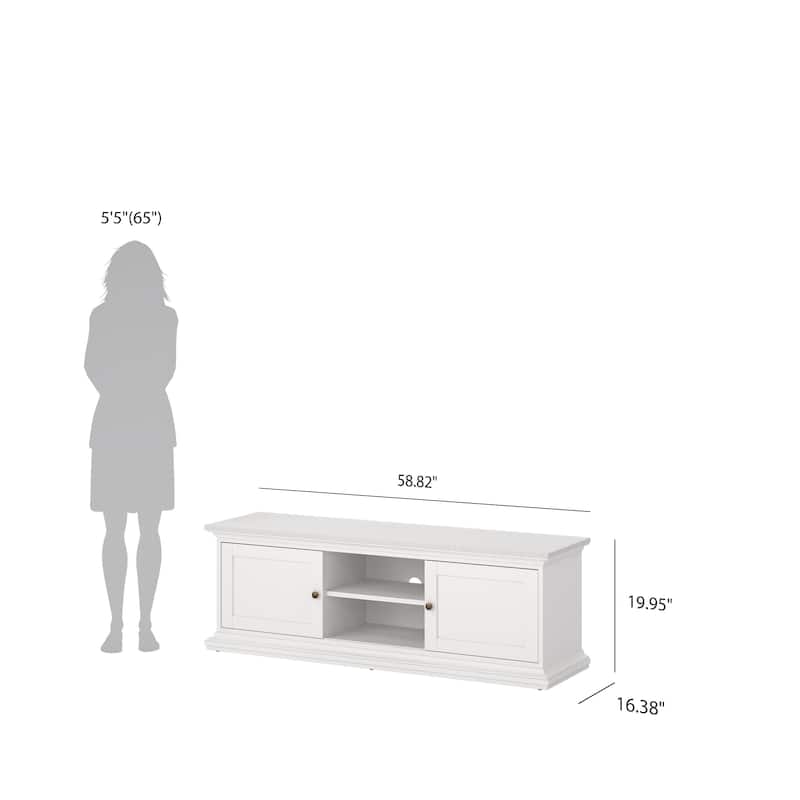 Porch & Den Virginia 2-sliding door TV Stand