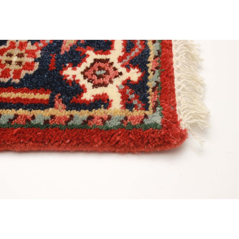 ECARPETGALLERY Hand-knotted Serapi Heritage Red Wool Rug - 2'6 x 21'11