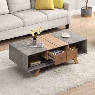 Coffee Table with Drawer and Open Storage - Bed Bath & Beyond - 39579851
