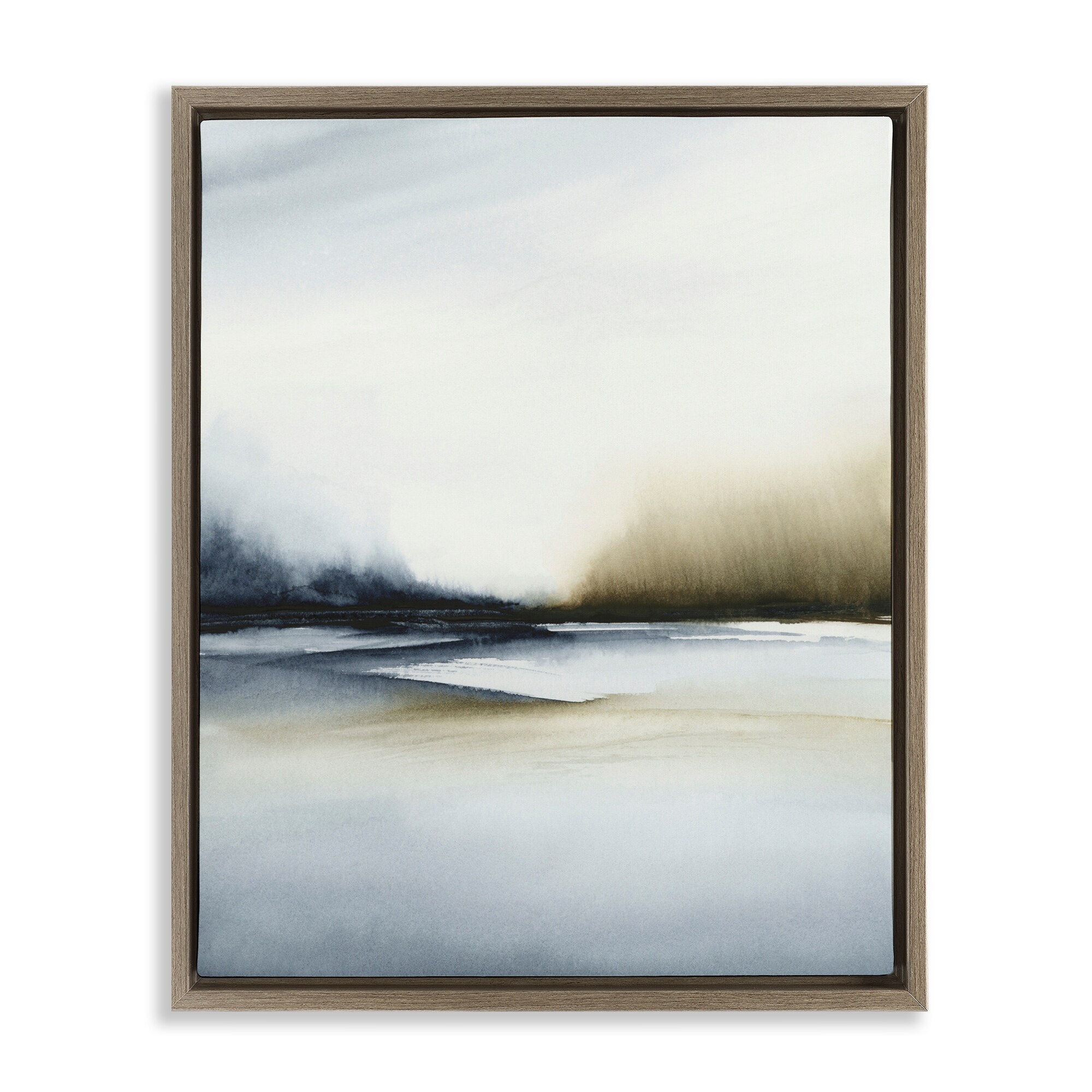 Stupell Misty Seaside Serenity Framed Floater Canvas Wall Art Design By 1x