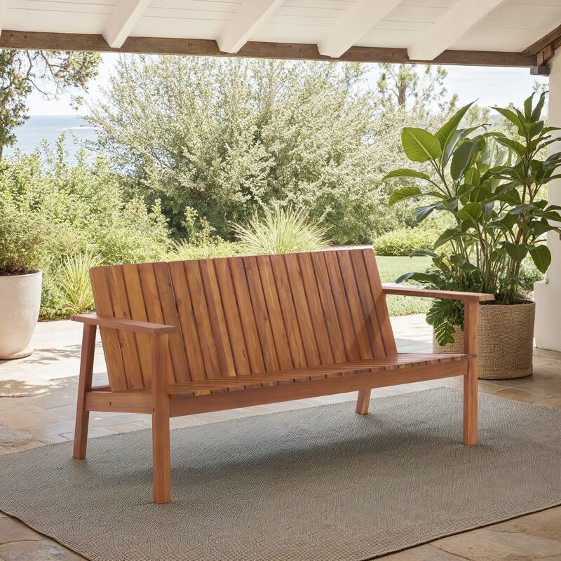 SAFAVIEH Outdoor Living Fallon Bench. - 57"W x 31"D x 29"H