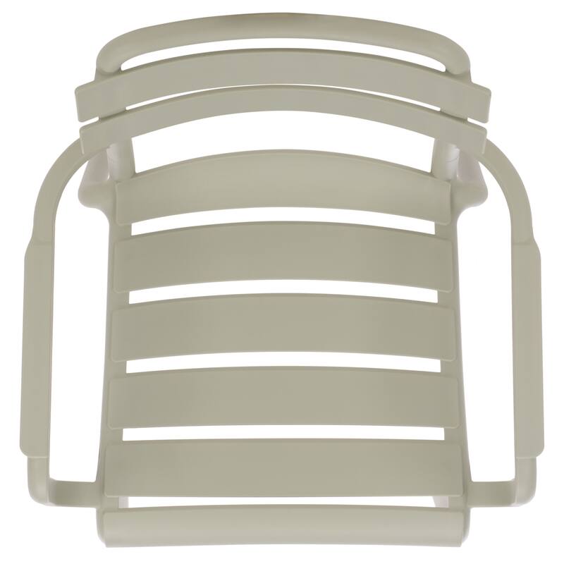 SAFAVIEH Outdoor Living Sarah Stacking Dining Armchair (Set of 2) - 21"W x 23"D x 32"H