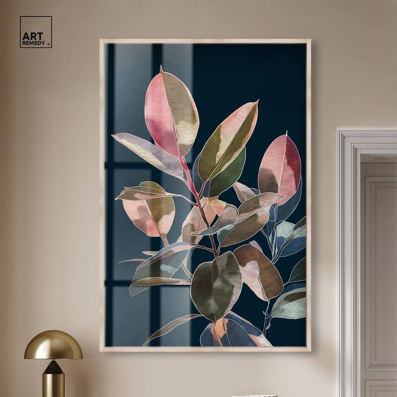 Fuchsia Frond I Shadowbox by Art Remedy
