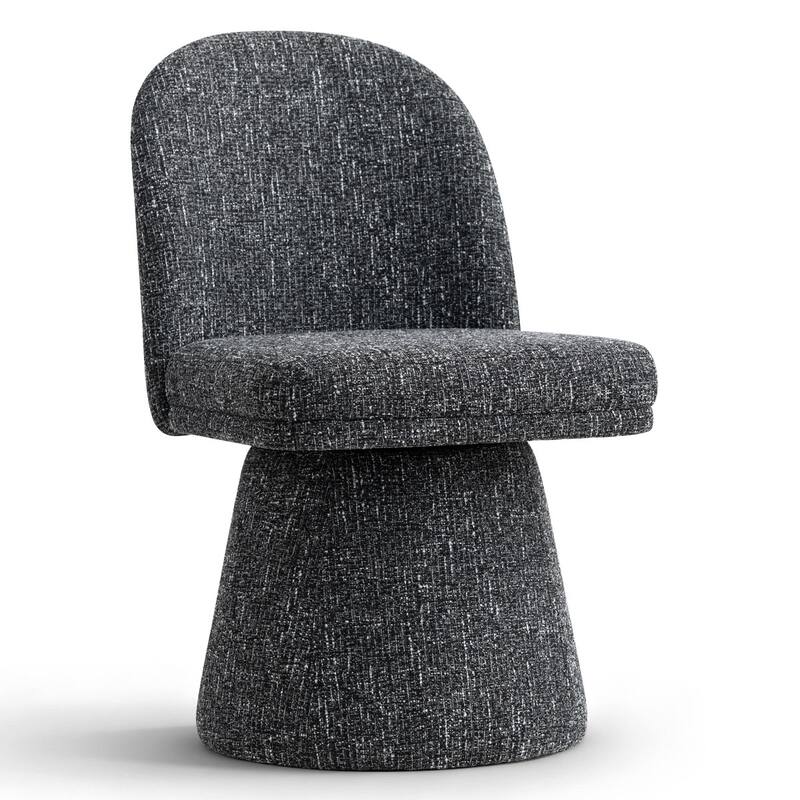 Swivel Fabric Upholstered Dining Chair(Set of 2)