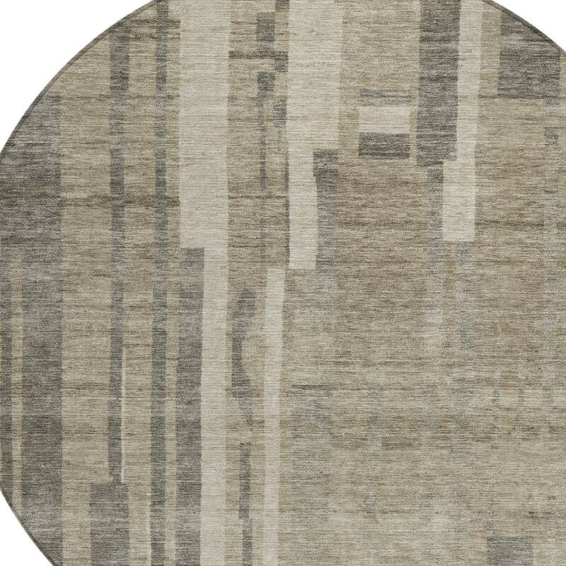 HomeRoots Striped Transitional Rectangle Outdoor Rug