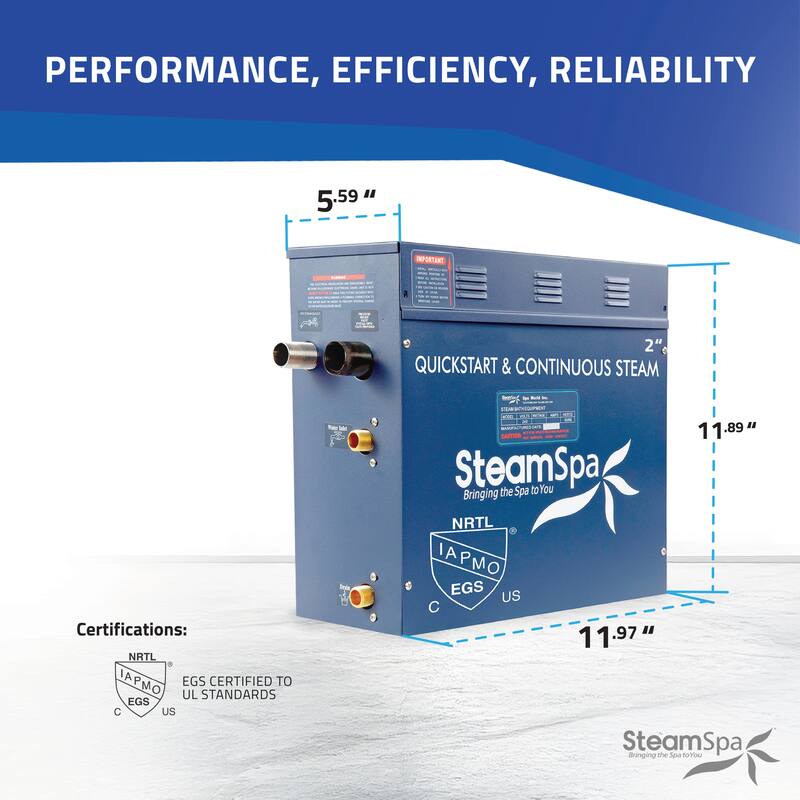 Oasis Series 4500-Watts Steam Generator with Continuous Steam Plus Fully Wireless Handheld Control