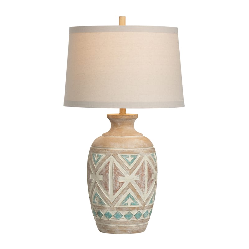 Santa Fe Resin 32.5" Table Lamp - 18"x18"x32.5"
