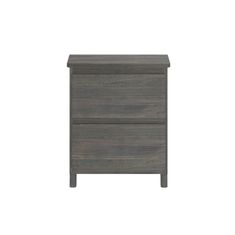 Max and Lily Farmhouse Nightstand with 2 Drawers