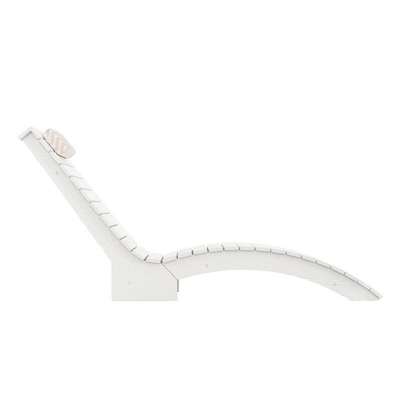 Outdoor Chaise Lounge Chair Set of 3, Patio Lounge Chairs for Outside, HDPS Lounge Chair - 59.8"L x 22"W x 34.8"H