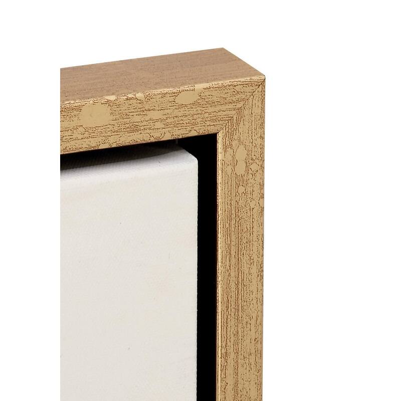 Canvas Tree Framed Wall Art with Gold Frame - Brown - Roche River Decor