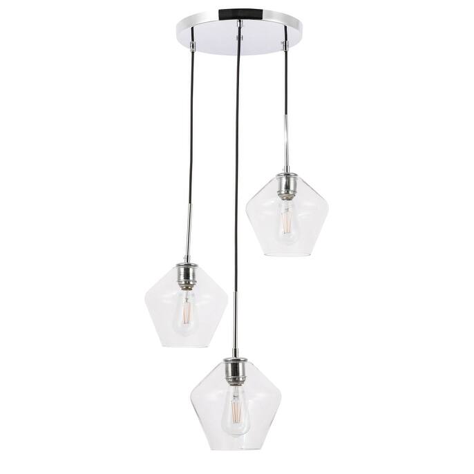 Gerald 3-Light Glass Pendant