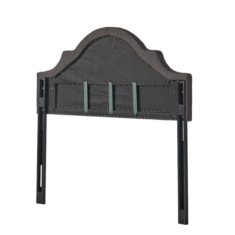 Bianca Adjustable Full/Queen Studded Fabric Headboard by Christopher Knight Home
