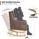preview thumbnail 12 of 66, HOMYKA 27.5" Wide Rocking Chair for Nursery