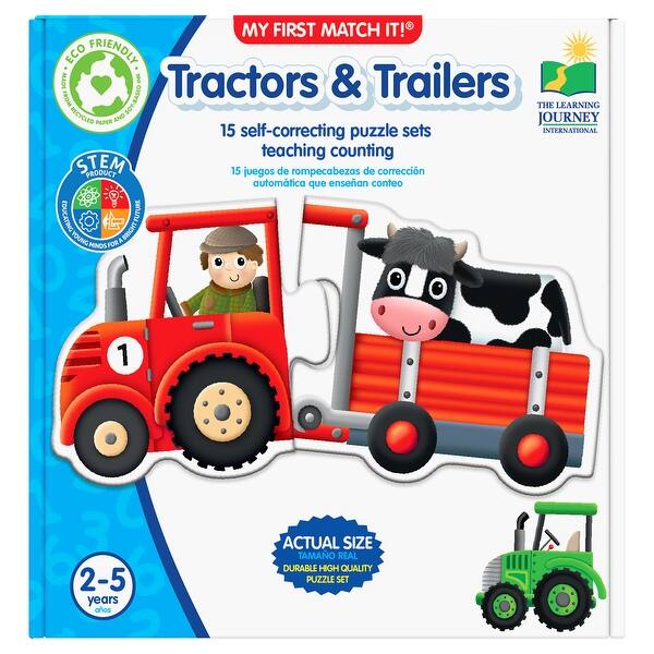 slide 2 of 7, The Learning Journey International My First Match It - Tractors & Trailers - Multi Multi - Kids