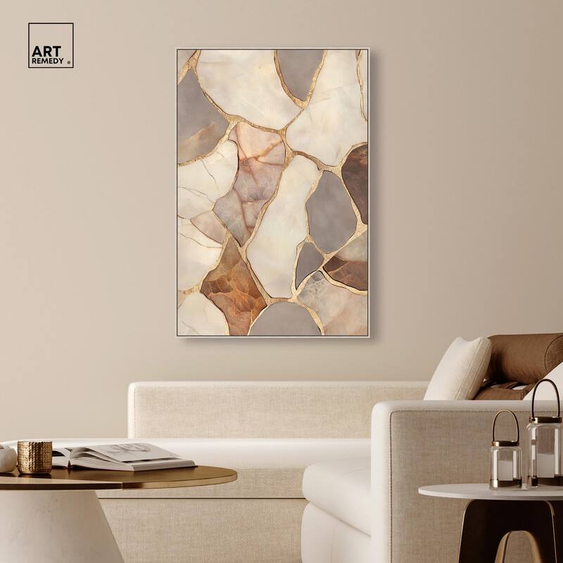 Textured Earthy Tones III Canvas by Art Remedy