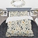 preview thumbnail 2 of 5, Designart "Botanical Sketched VI" Green Floral Bedding Cover Set With 2 Shams