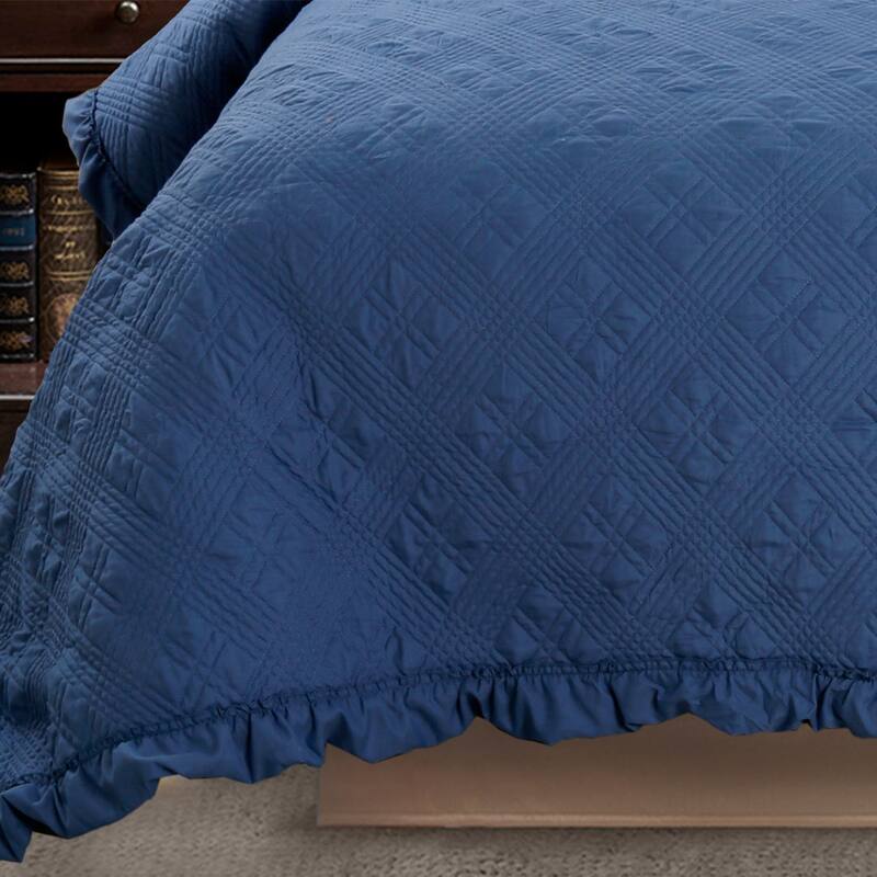 KASENTEX Soft Microfiber Quilt Set Machine Washable Bedspread All