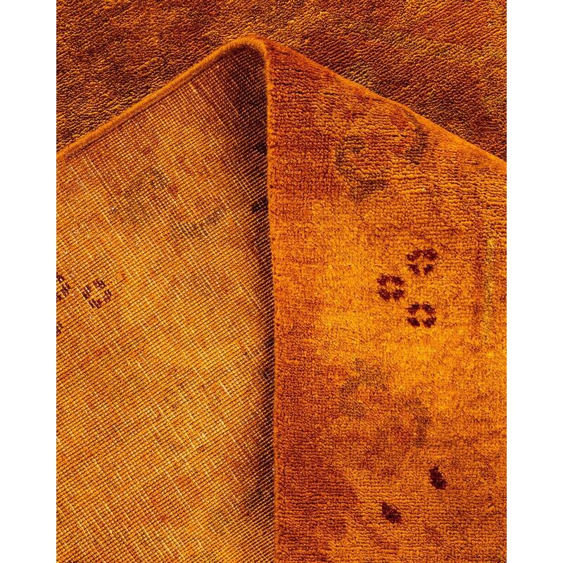 Vibrance, One-of-a-Kind Hand-Knotted Area Rug - Gold, 6' 1" x 8' 8" - 6' 1" x 8' 8"