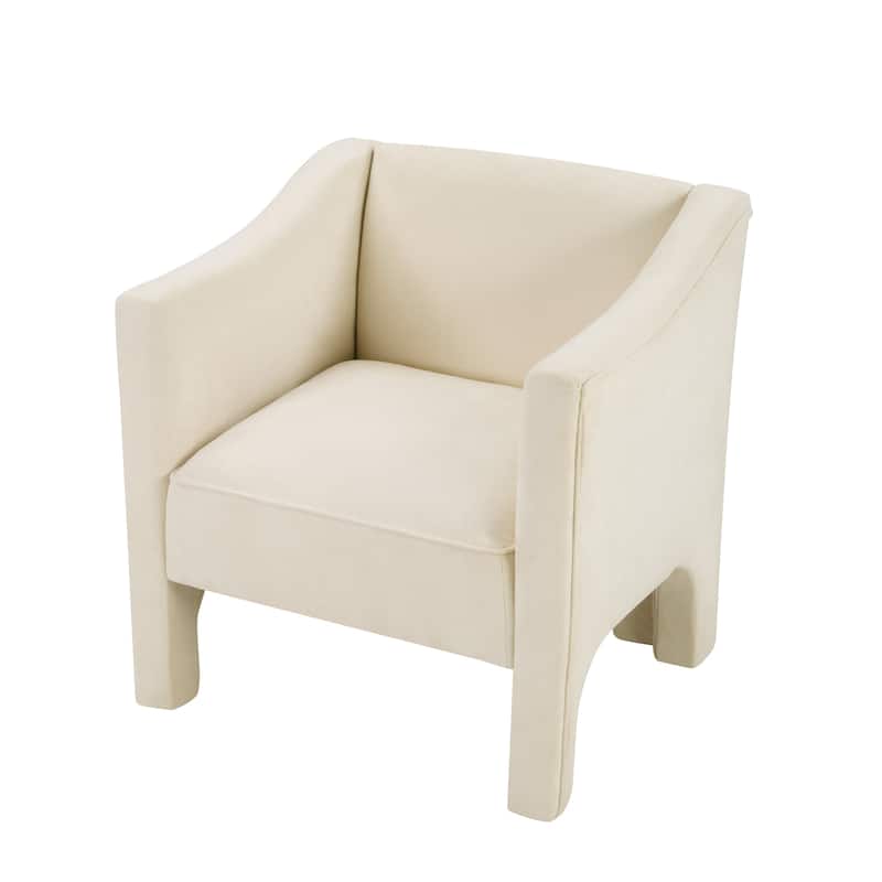 Christopher Knight Home - Barrel Modern Upholstered Accent Chair with Ergonomic Comfort.