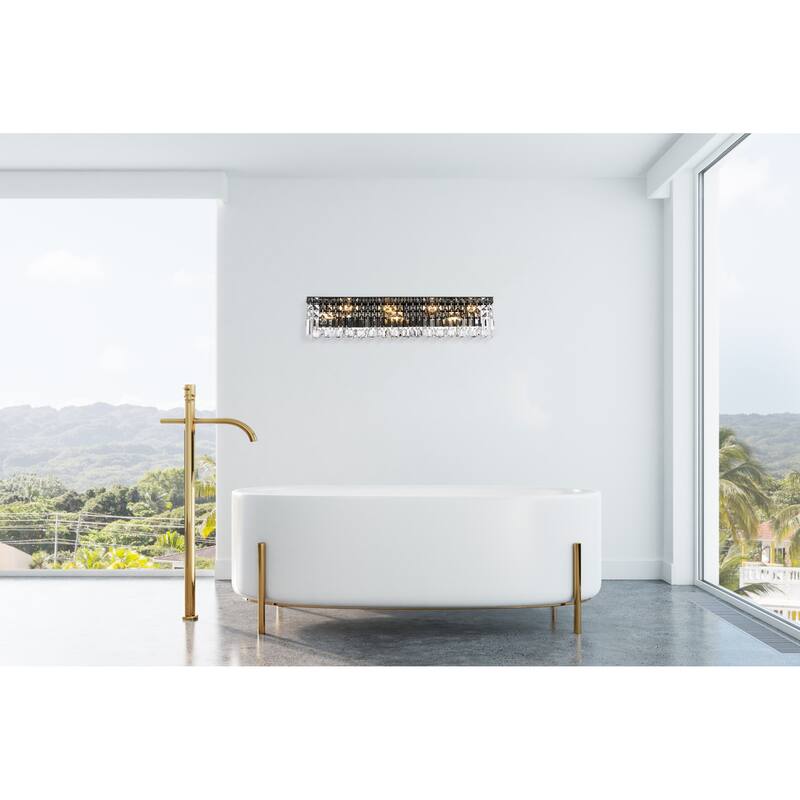 Elegant Lighting V2032W30/RC Maxime 7 Light 6" Tall Wall Sconce with