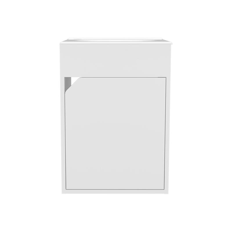 15.5" Wall Mounted Bathroom Sink Set with Cabinetry
