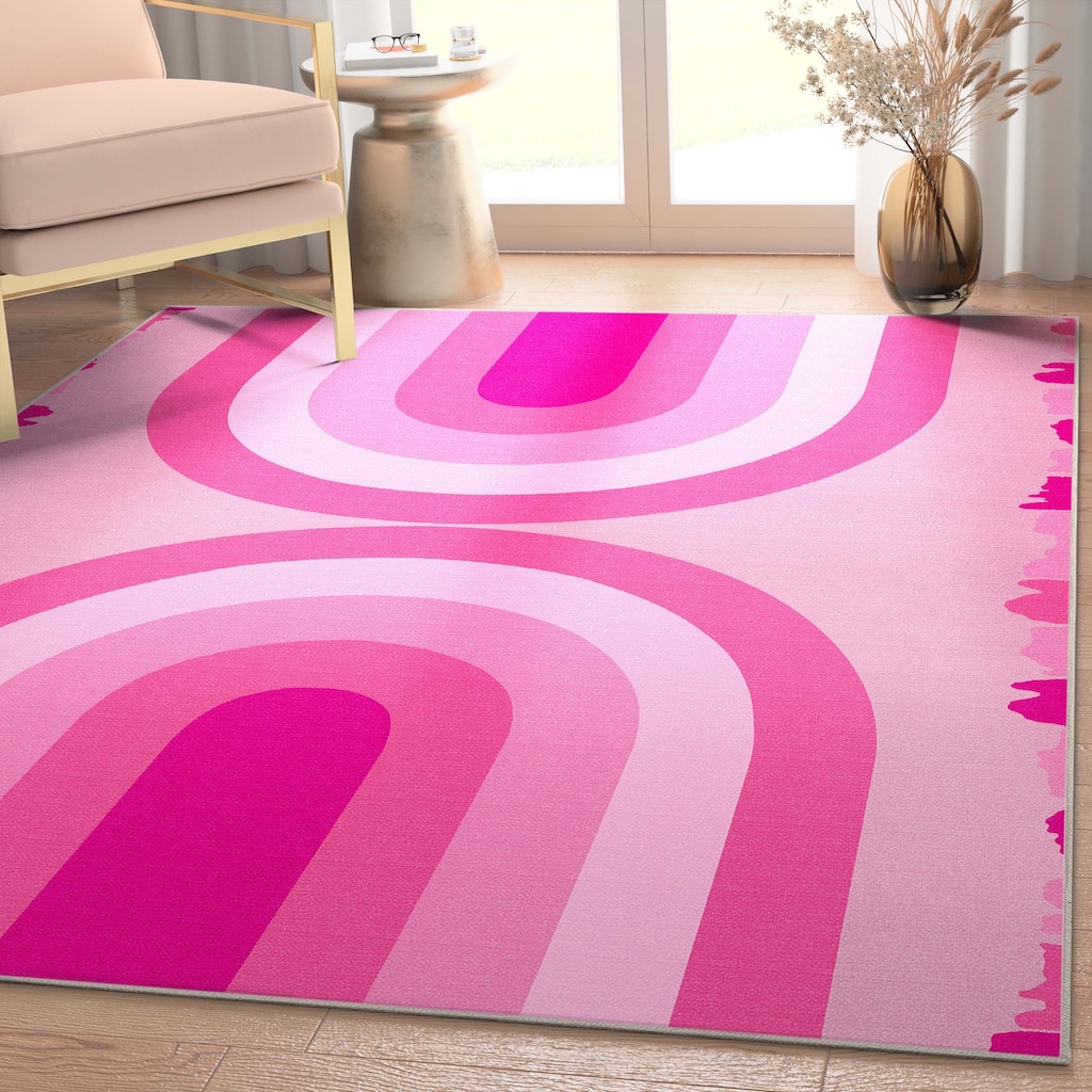 Well Woven Apollo Rainbow Modern Flat-Weave Stain Resistant Area Rug