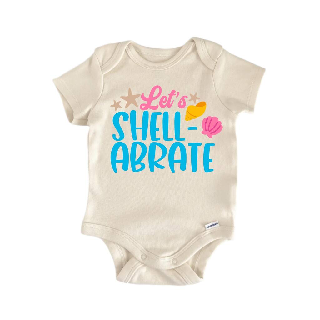 Lets Shell Abrate - Baby Boy Girl Clothes Infant Bodysuit Funny Cute