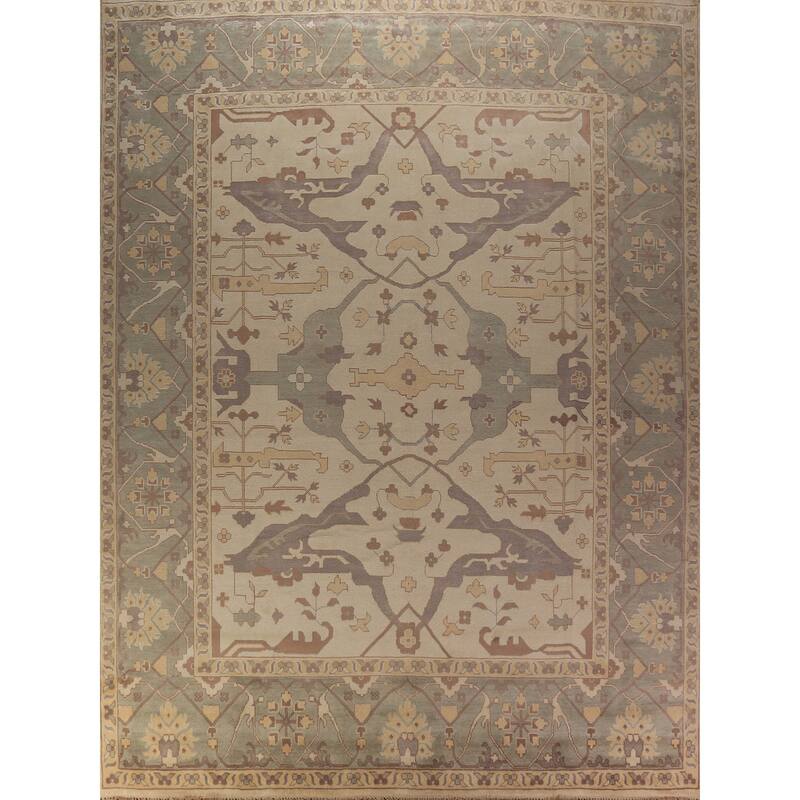 Palace Size Oushak Oriental Large Rug Handmade Wool Carpet - 12'3"x 14'0"