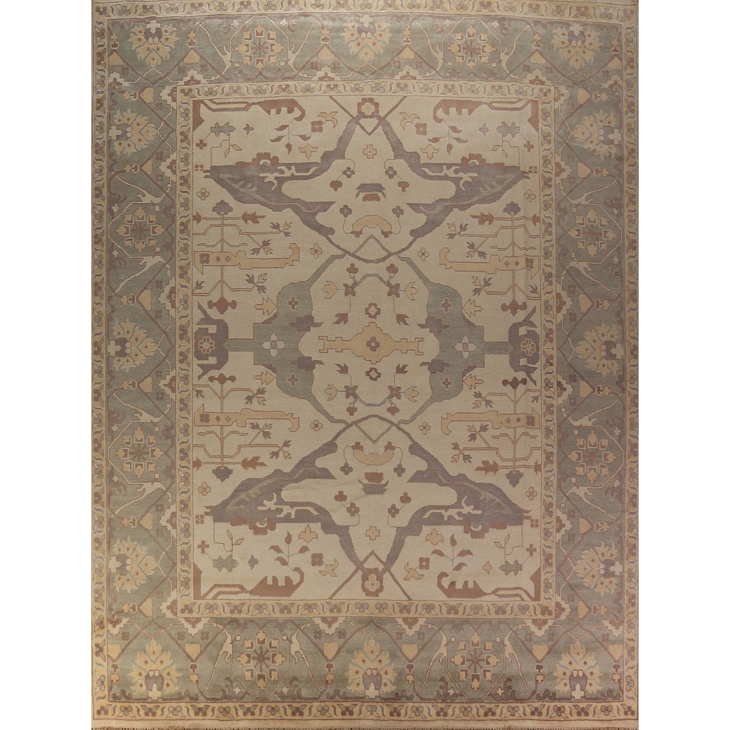 Palace Size Oushak Oriental Large Rug Handmade Wool Carpet - 12'3"x 14'0"