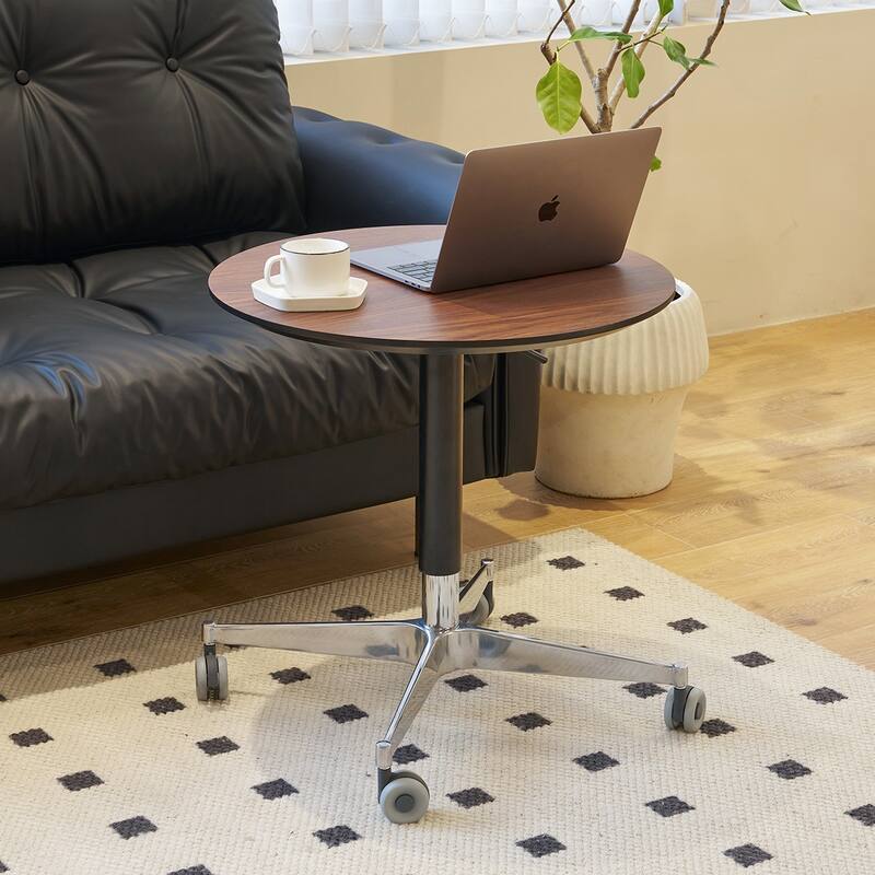 Movable Adjustable Coffee Table 360 Swivel