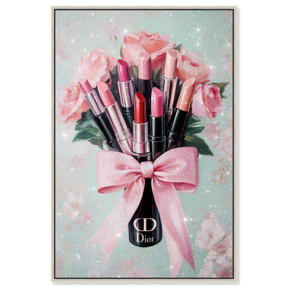 Petitie Bouquet of Lipsticks Canvas by Art Remedy