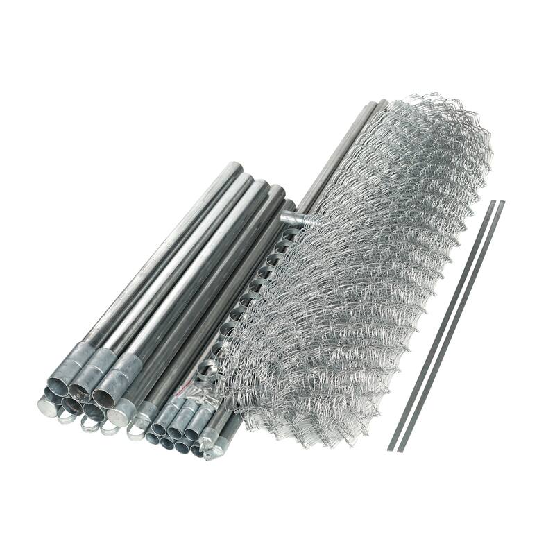 ALEKO Galvanized Steel Chain Link Fence 5X50 Feet Complete Kit