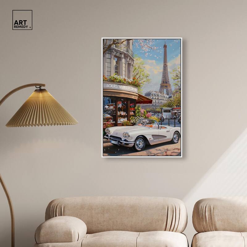 A View of Paris from the Car Canvas by Art Remedy