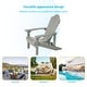 preview thumbnail 42 of 60, BONOSUKI Patio Adirondack Chairs Weather-resistant(Set of 2)