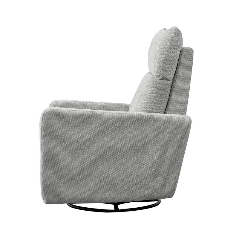 Olmas 33.5"W Power Swivel Glider Recliner with USB Charger Set Of 2
