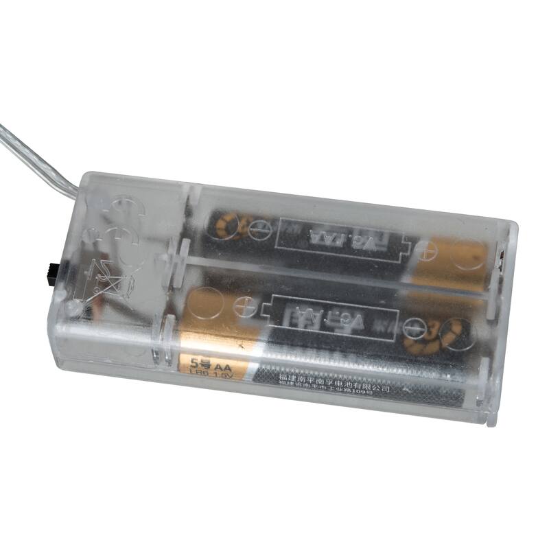 Transpac Metal 12.99 in. Silver Christmas Light Up Ticking Stripe Bow Present Decor Set of 3