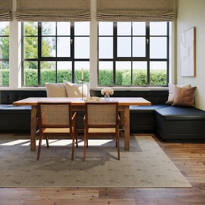 Nate Berkus Flora Soft Floral Washable Area Rug