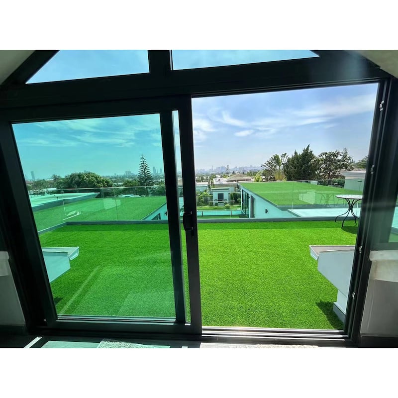 3FTX10FT Outdoor Artificial Grass Runner Rug,Thick Realistic Fake Grass Roll Decor Patio Balcony Garden Lawn - 3' x 5' Oval