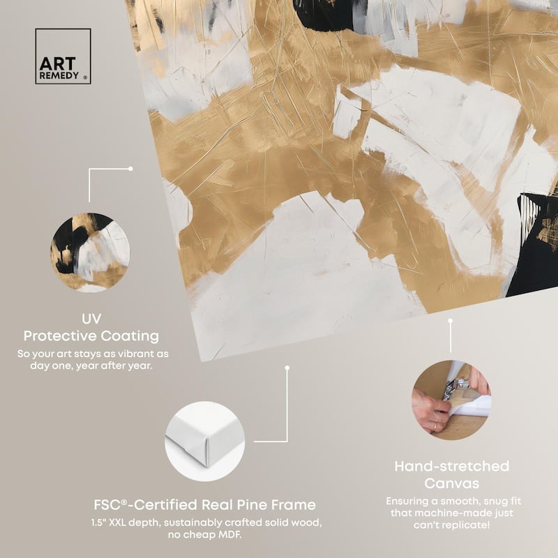Cracked Gilt I Canvas by Art Remedy, Gallery Wrapped