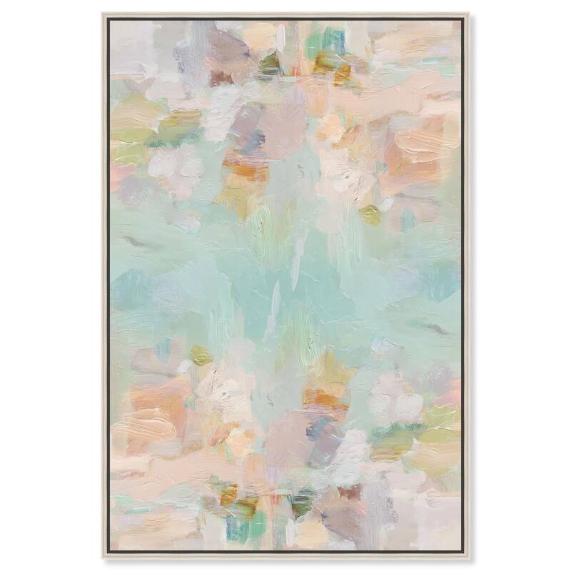 Expressive Swirls Canvas by Art Remedy - Silver - 36" x 54"