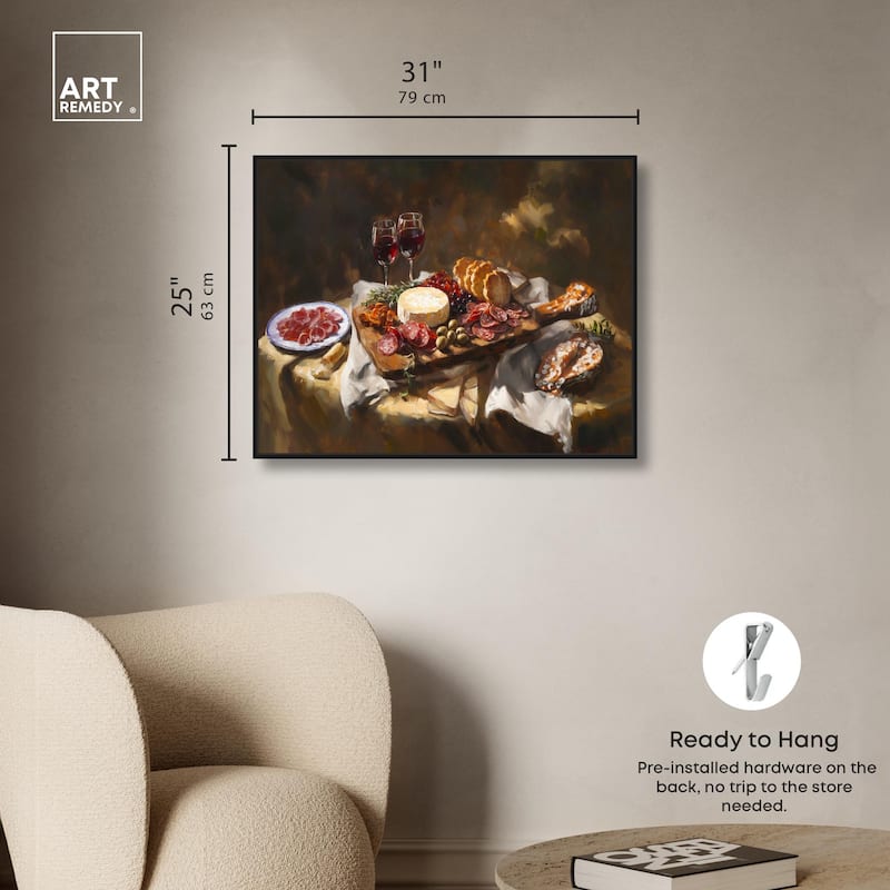 Art of Charcuterie Canvas by Art Remedy
