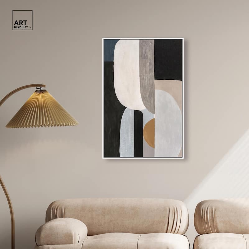 Interlocking Segments II Canvas by Art Remedy