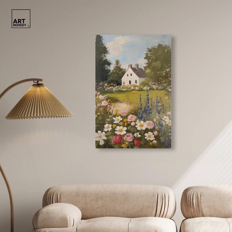 Floral Farmhouse I Canvas by Art Remedy, Gallery Wrapped